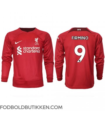 Liverpool Roberto Firmino #9 Hjemmebanetrøje 2022-23 Langærmet
